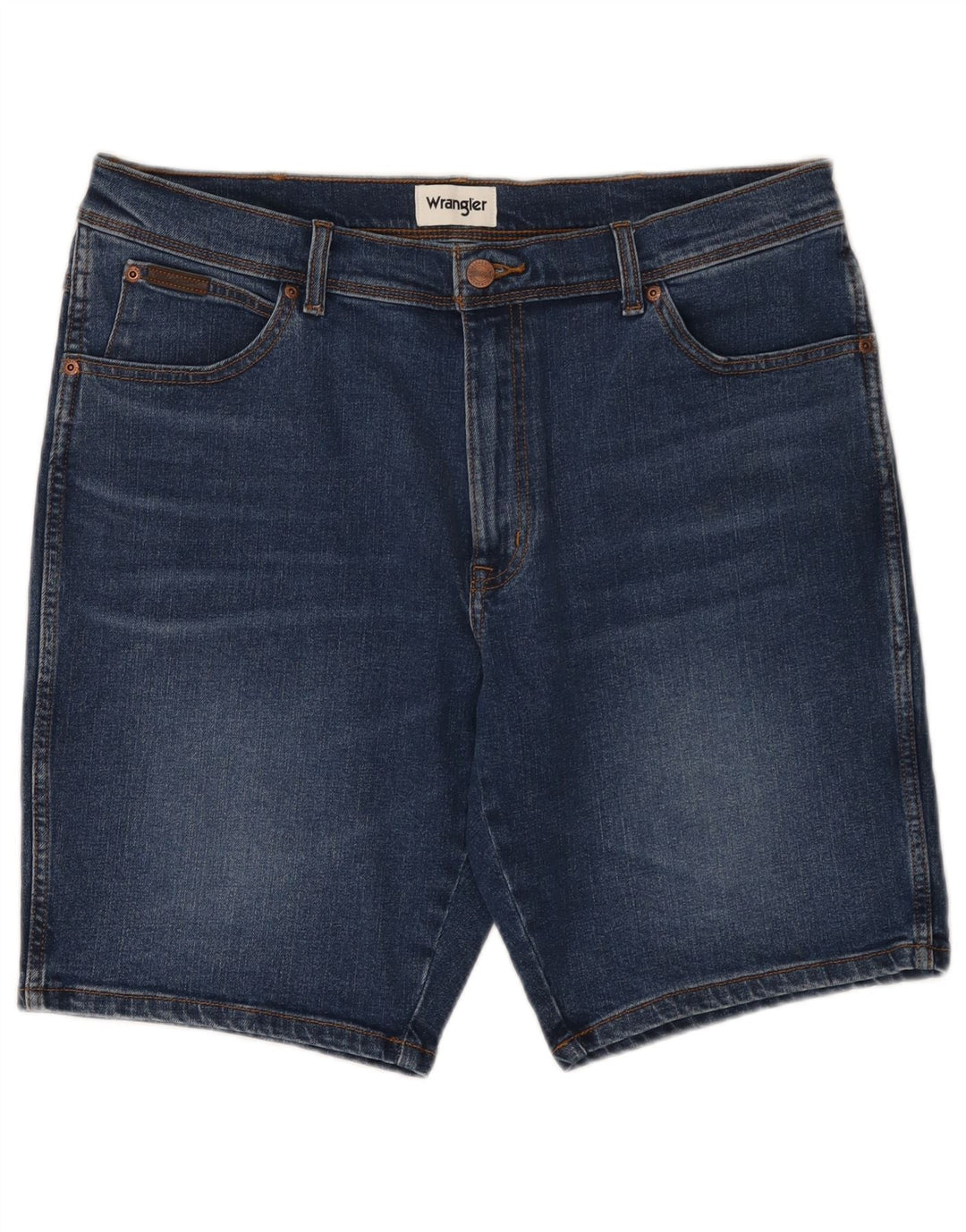 Wrangler denimshorts til mænd W36 store marineblå bomuld