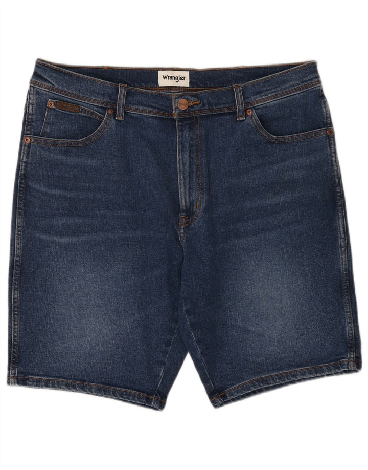 Wrangler denimshorts til mænd W36 store marineblå bomuld