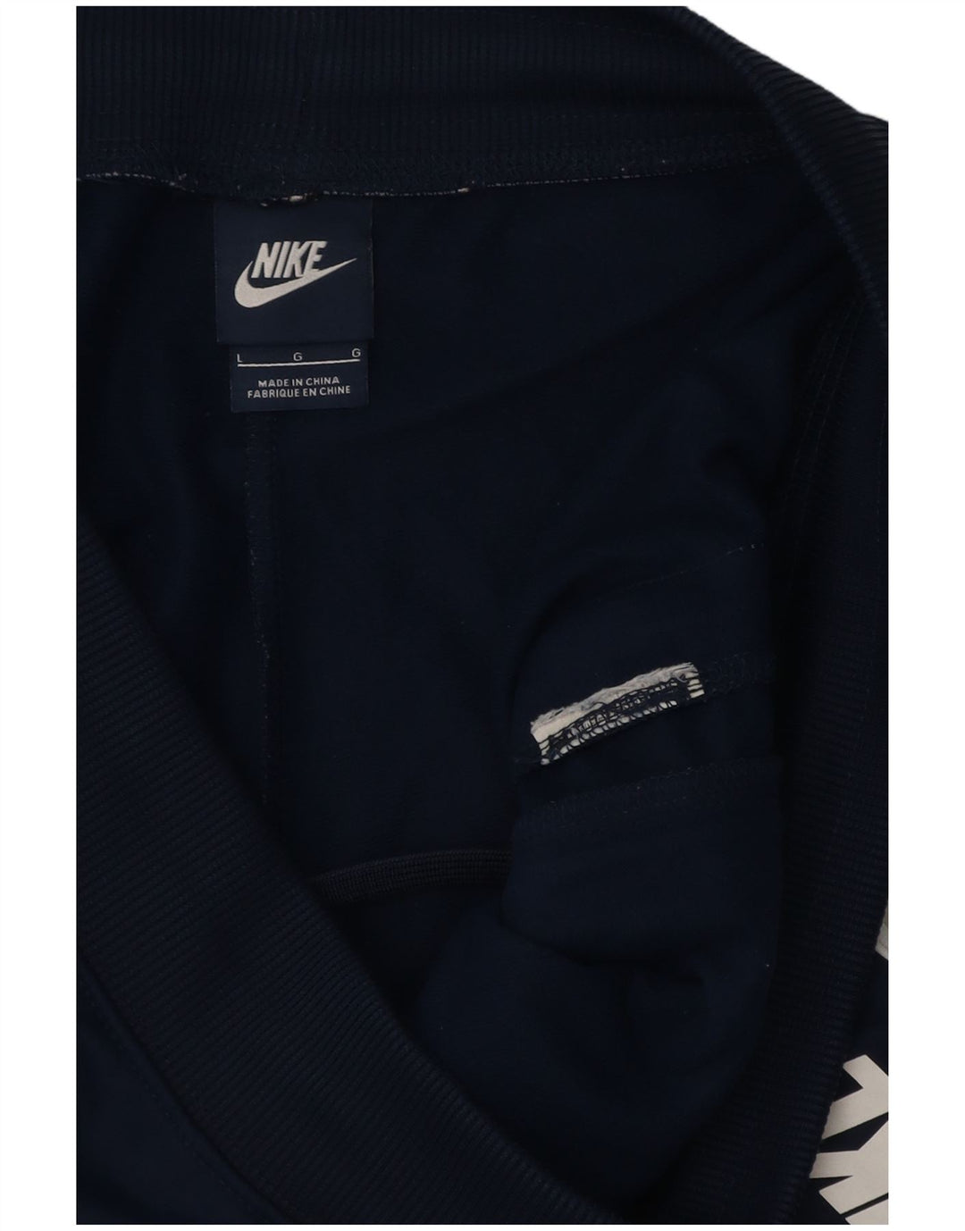 Nike Træningsdragt bukser til mænd Joggers Large Navy Blue Colourblock Polyester