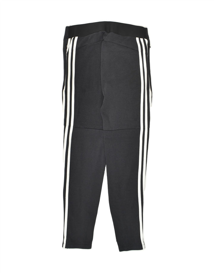 ADIDAS Womens Tracksuit Trousers UK 8/10 Small Black Cotton | Vintage Adidas | Thrift | Second-Hand Adidas | Used Clothing | Messina Hembry 