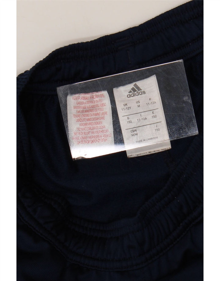 ADIDAS Træningsdragtsbukser til drenge 11-12 år Marineblå polyester