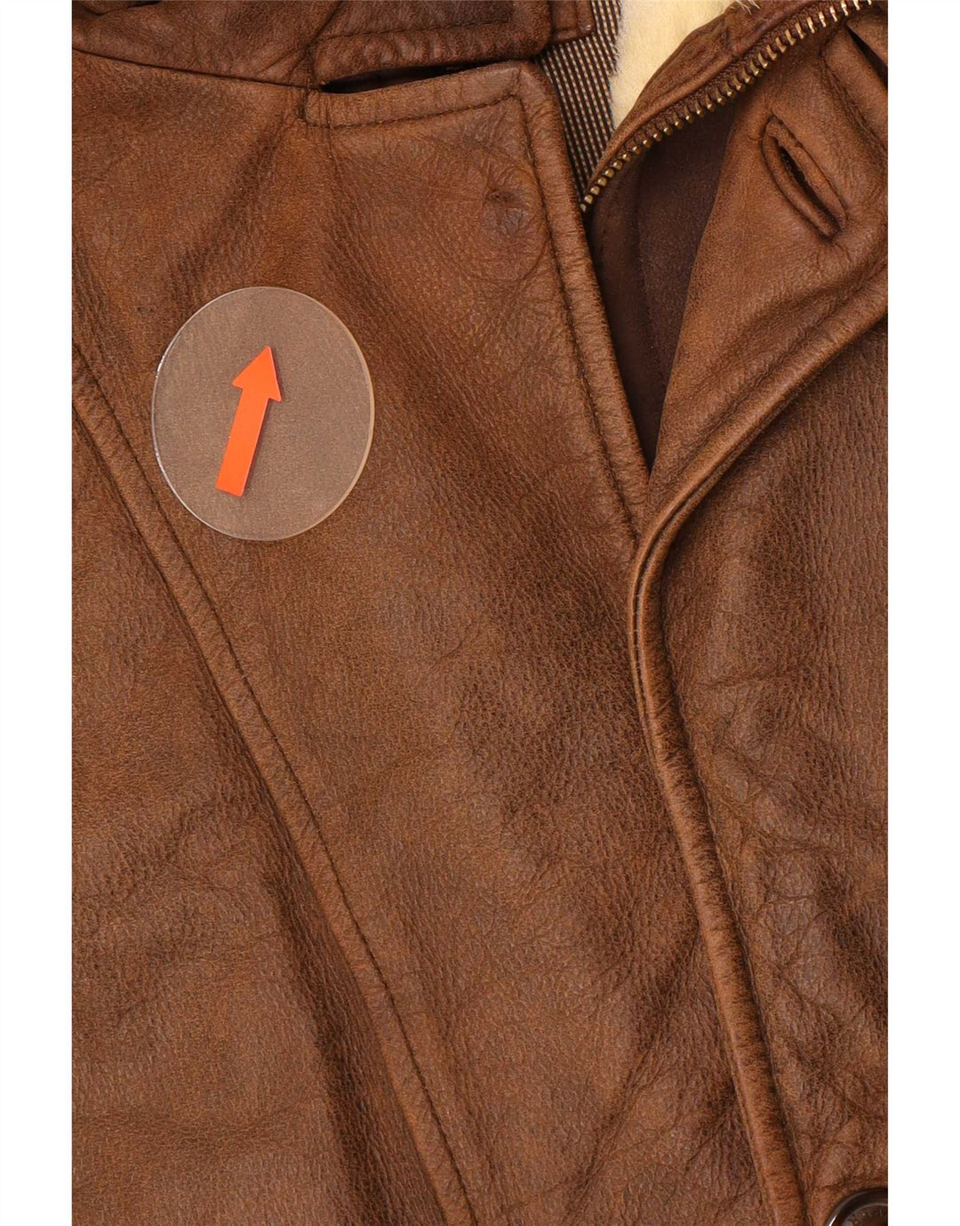 Trapper Herre Læderjakke UK 50 5XL Brun