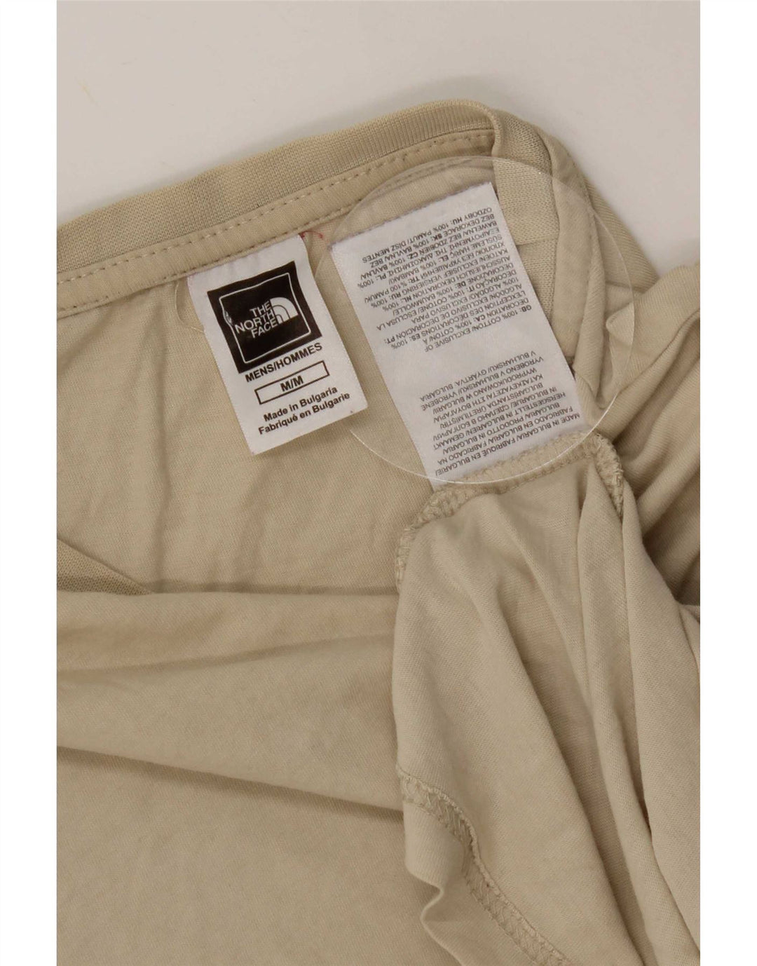 The North Face Herre T-Shirt Top Medium Beige Bomuld