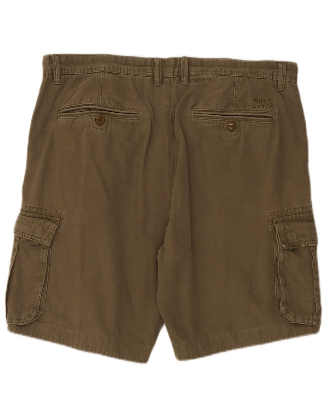 Weird Fish Herre Cargo Shorts W38 XL Khaki Bomuld