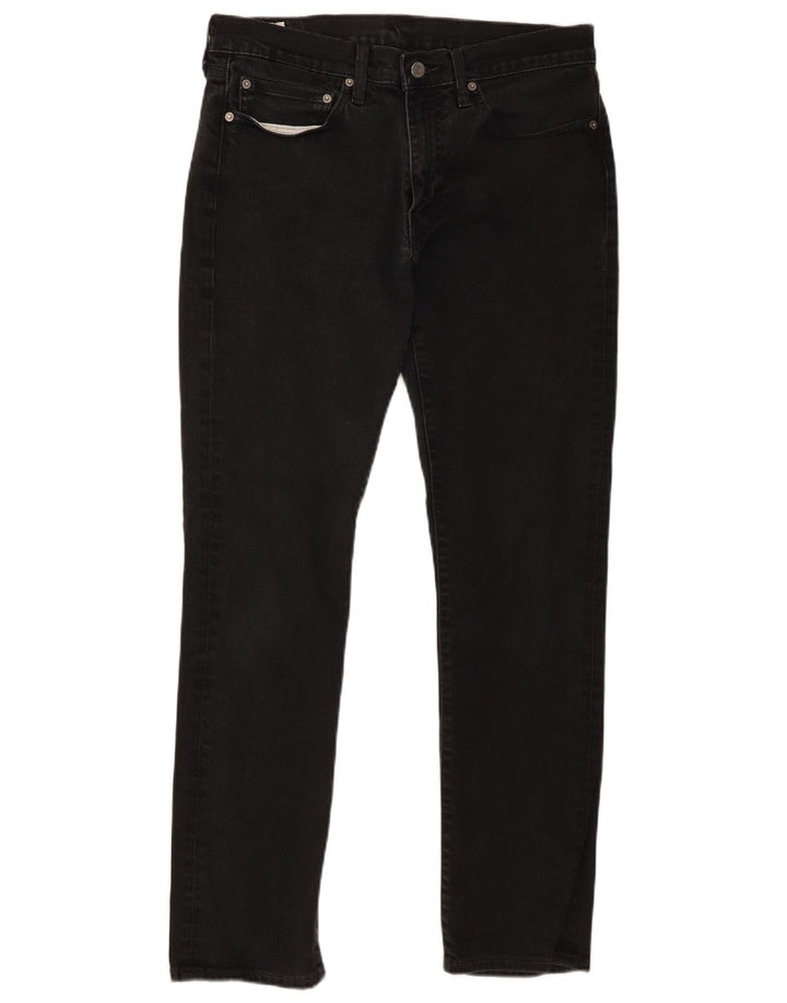 Levi's Slim Jeans til mænd W34 L32 sort bomuld