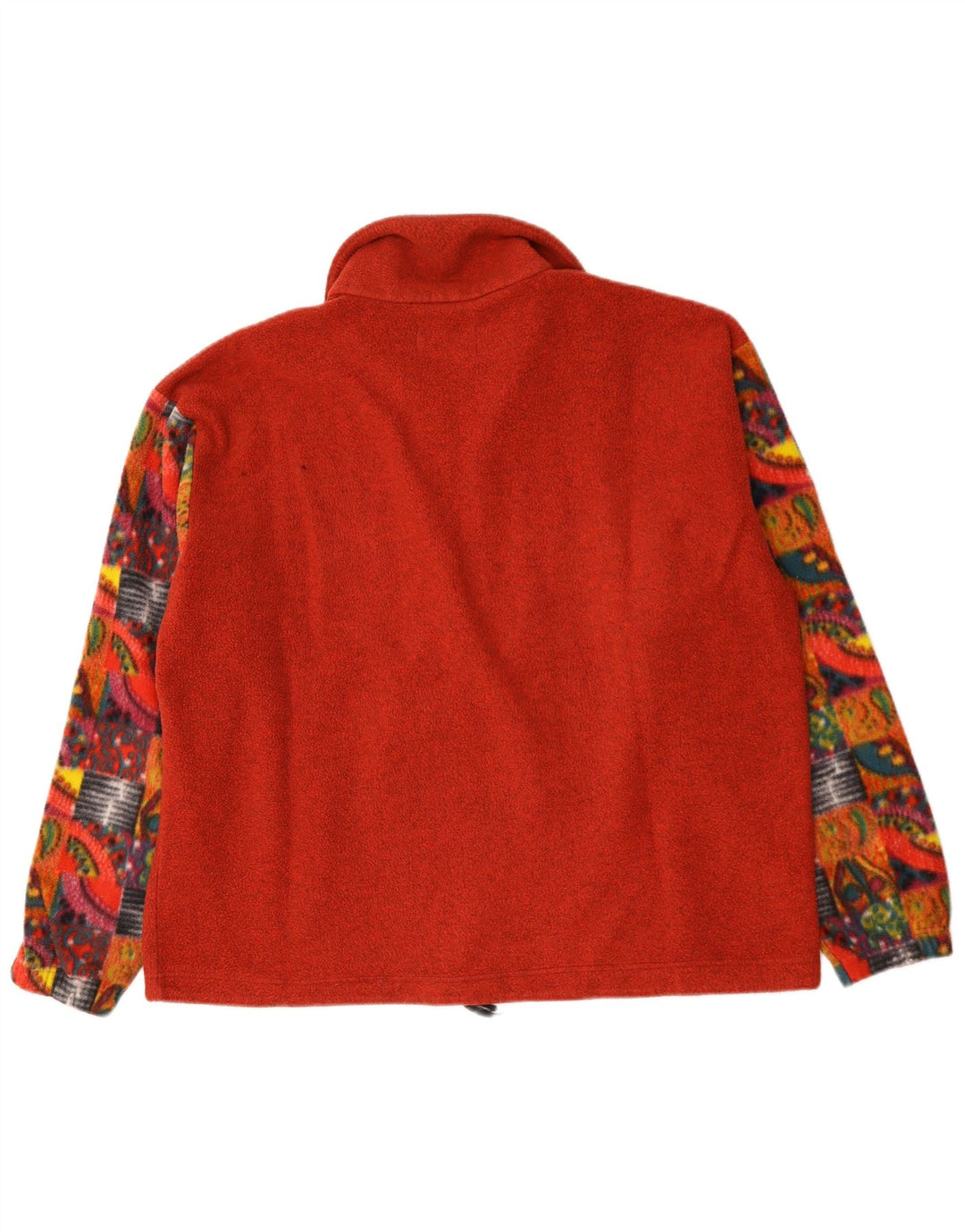 Dubin Herre lynlås hals fleece jumper stor rød geometrisk