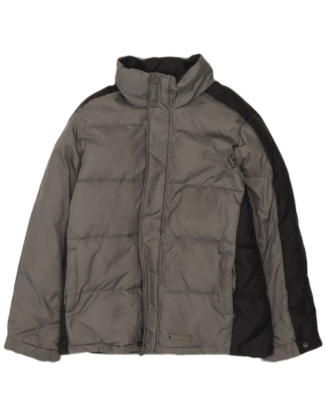 CHAMPION Herre Loose Fit polstret jakke UK 36 Small Grey Colourblock