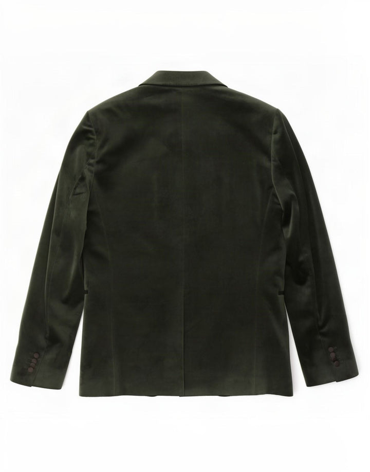 Moncrief Herre 1-knap Velour Blazer Jacket UK 38 Medium Green Polyester