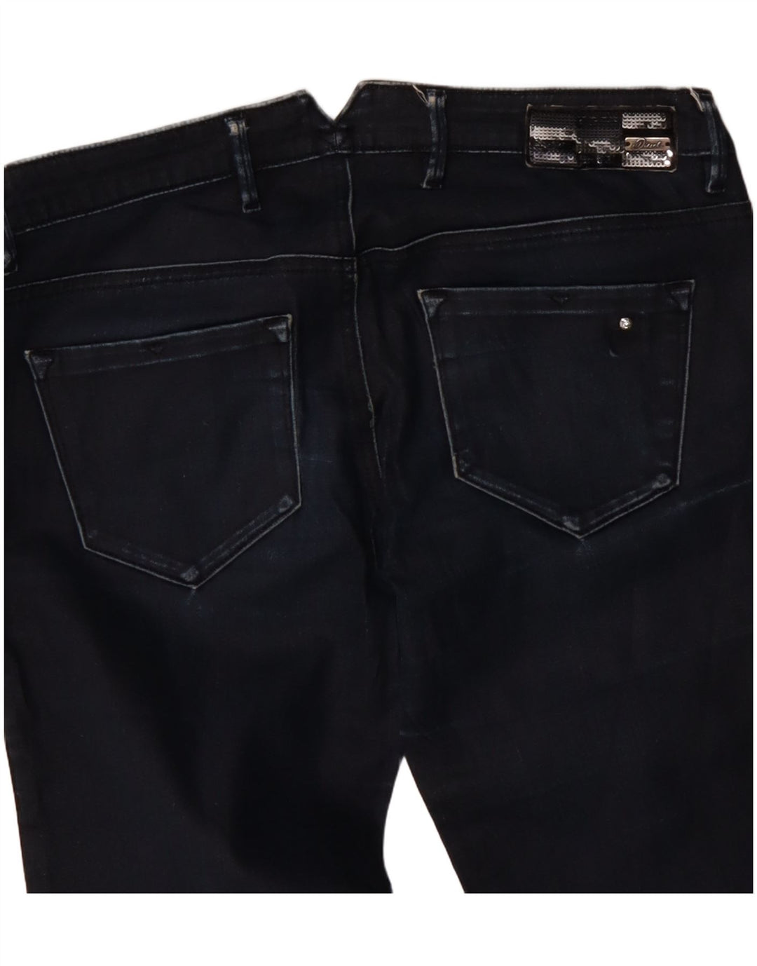 DIESEL Dame Cherick Slim Tapered Jeans W27 L32 Marineblå Bomuld