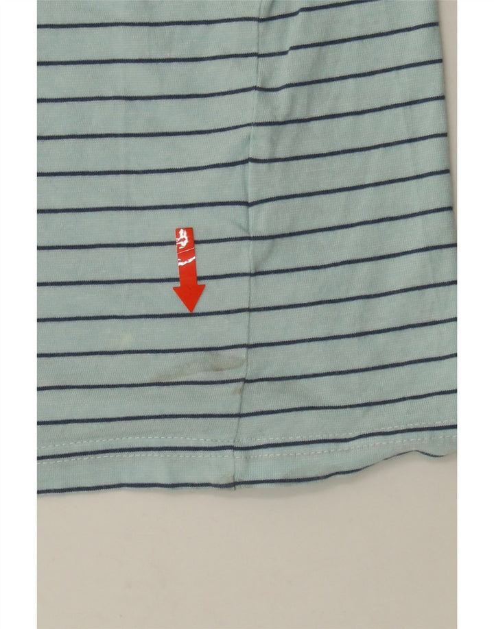 EDDIE BAUER Mens Legendwash T-Shirt Top Medium Blue Striped Cotton Vintage Eddie Bauer and Second-Hand Eddie Bauer from Messina Hembry 