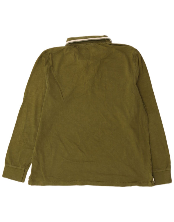 Napapijri Herre grafisk langærmet poloskjorte 2XL Khaki