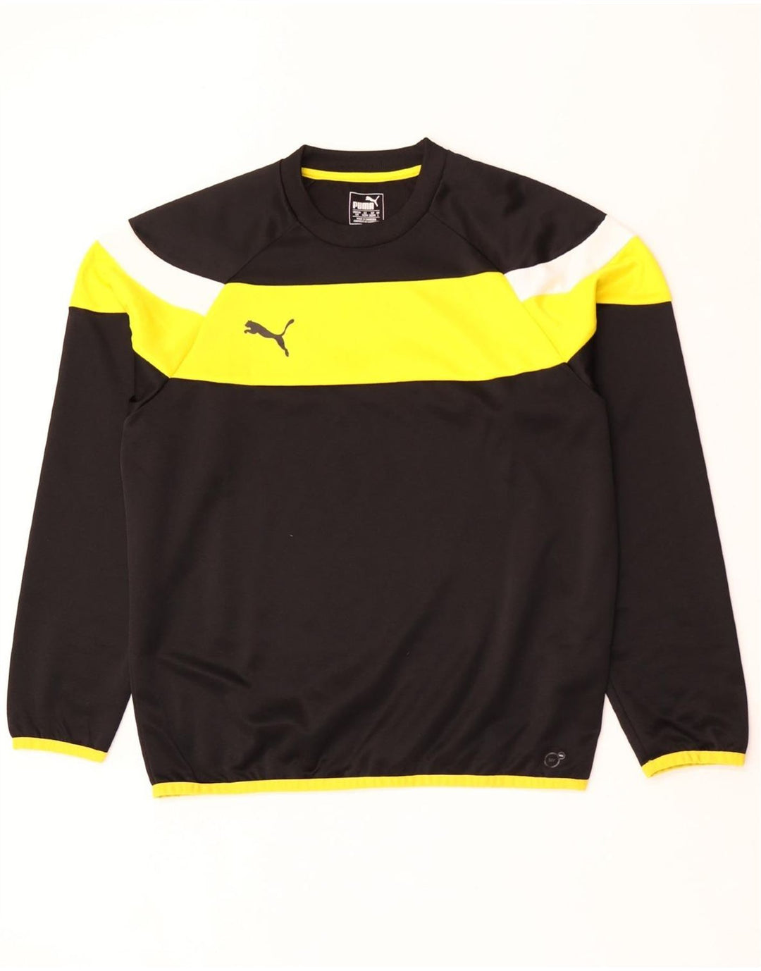 Puma Herre Top Langærmet Stor Sort Colourblock Polyester