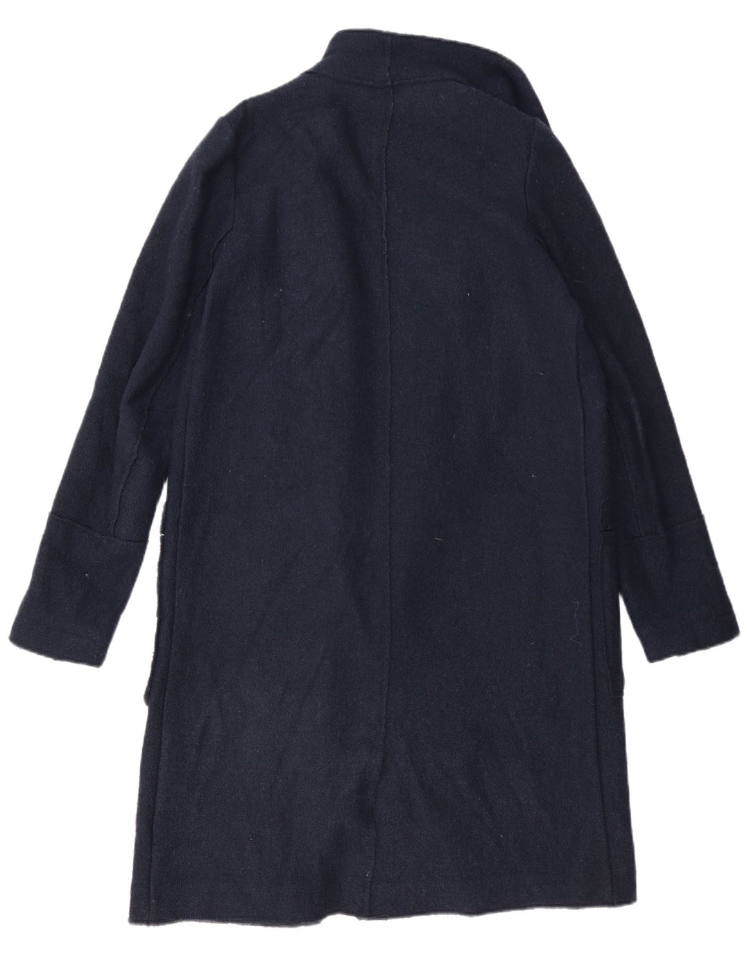 Zara Dame Oversized Overfrakke UK 6 XS Navy Blue