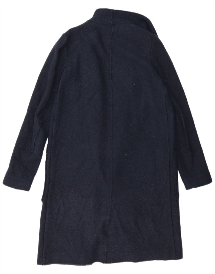 Zara Dame Oversized Overfrakke UK 6 XS Navy Blue