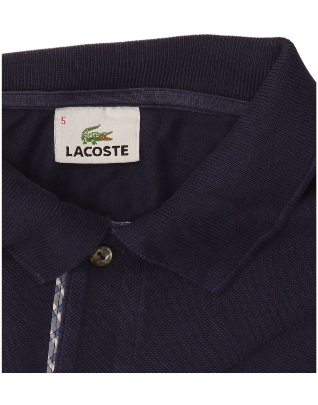 Lacoste Herre Polo Shirt Str. 5 Large Navy Blue