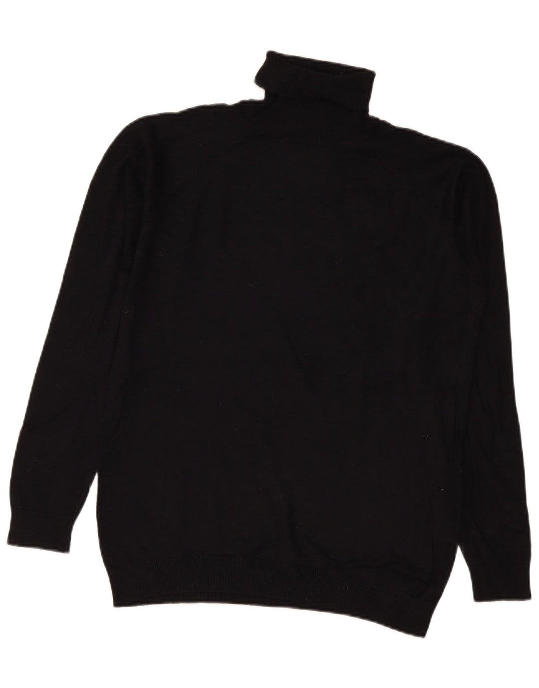 Zara Herre rullehals sweater Medium Sort viskose