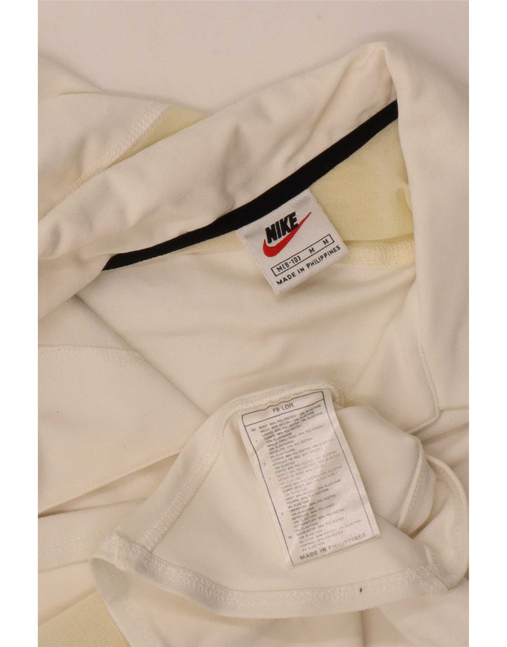 Nike dame poloshirt US 8/10 Medium White Colourblock Polyester