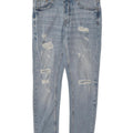 Zara Herre Distressed Slim Jeans UE 42 Large W32 L28 Blå