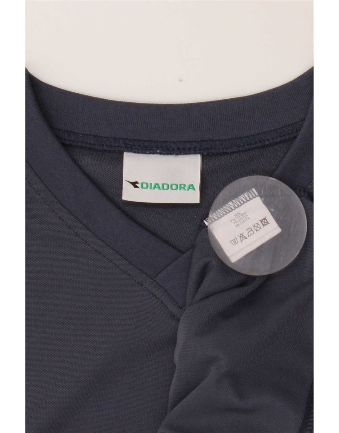 Diadora Herre T-Shirt Top Medium Marineblå Polyester