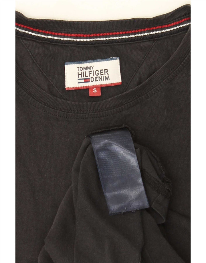 Tommy Hilfiger Herre T-Shirt Top Lille Sort Bomuld