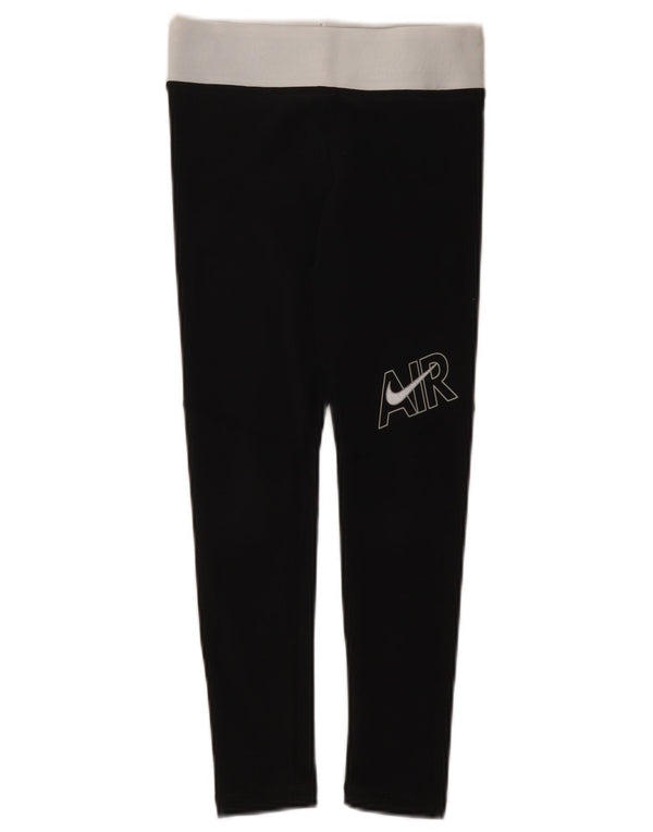 Nike piger grafiske leggings 8-9 år Small Black Colourblock Bomuld