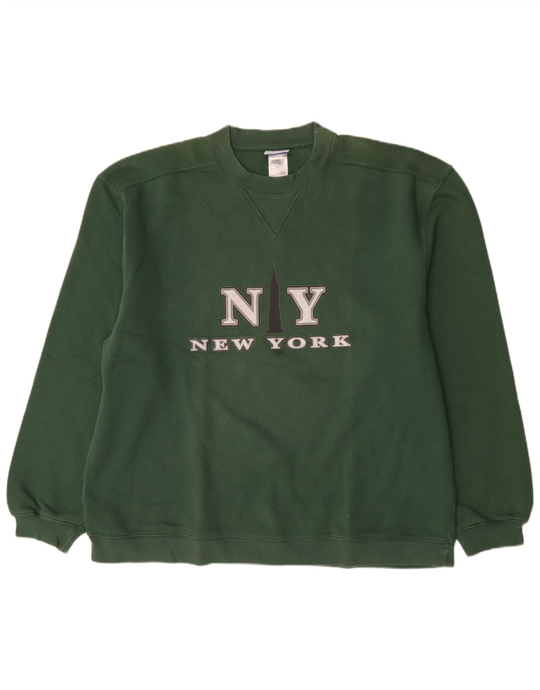 Reebok Herre Grafisk Sweatshirt Jumper 2XL Grøn Bomuld