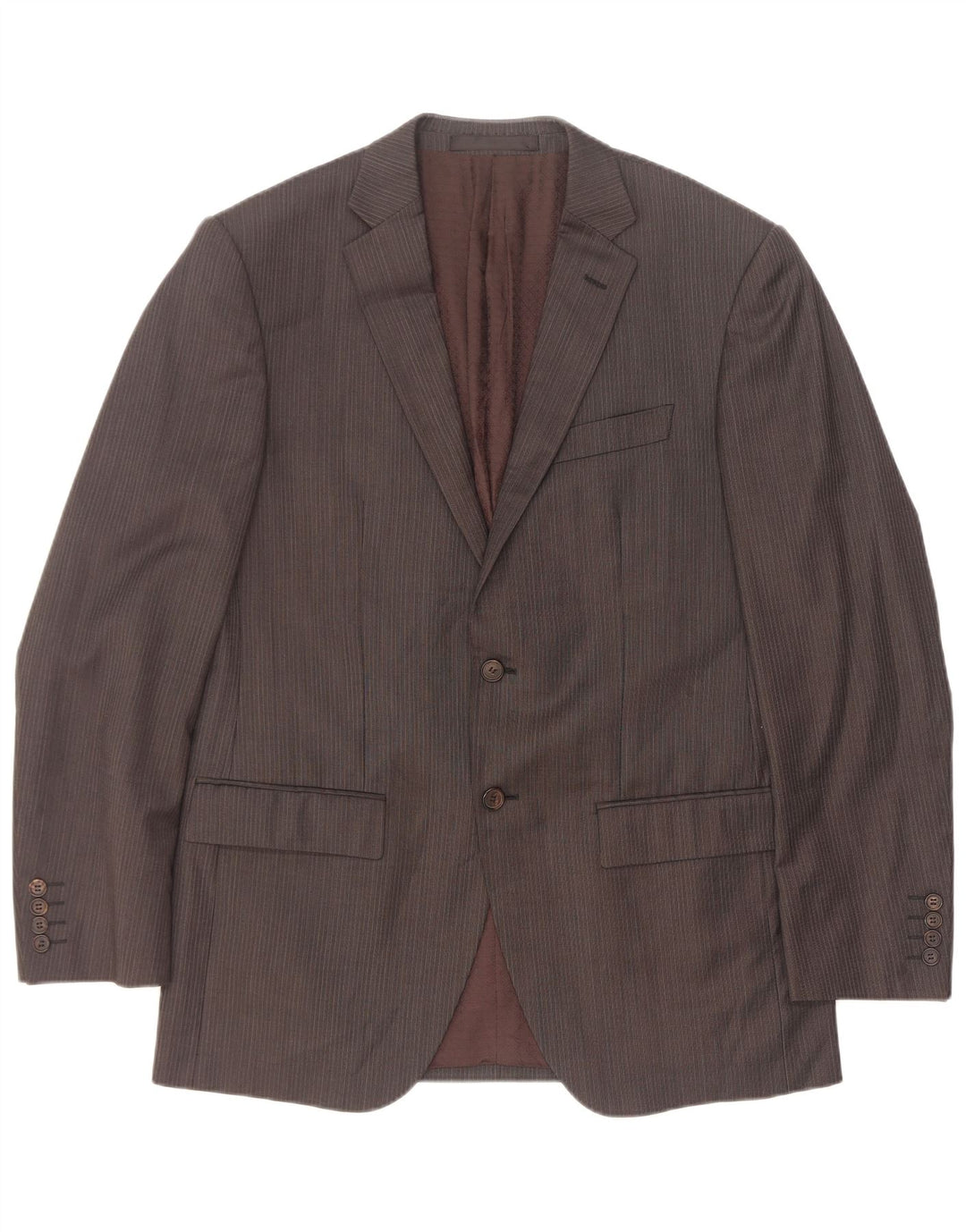 Marks & Spencer Herre 2-knaps blazerjakke UK 40 Medium Grey Pinstripe