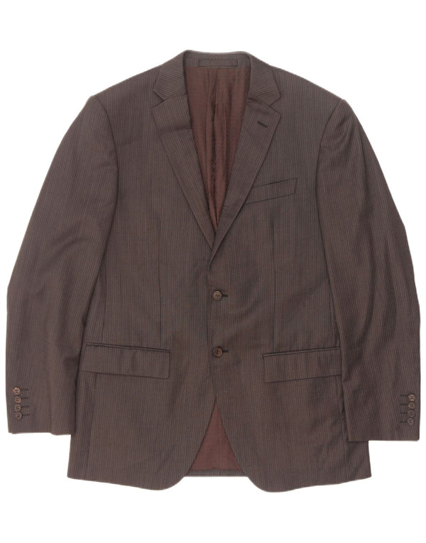 Marks & Spencer Herre 2-knaps blazerjakke UK 40 Medium Grey Pinstripe