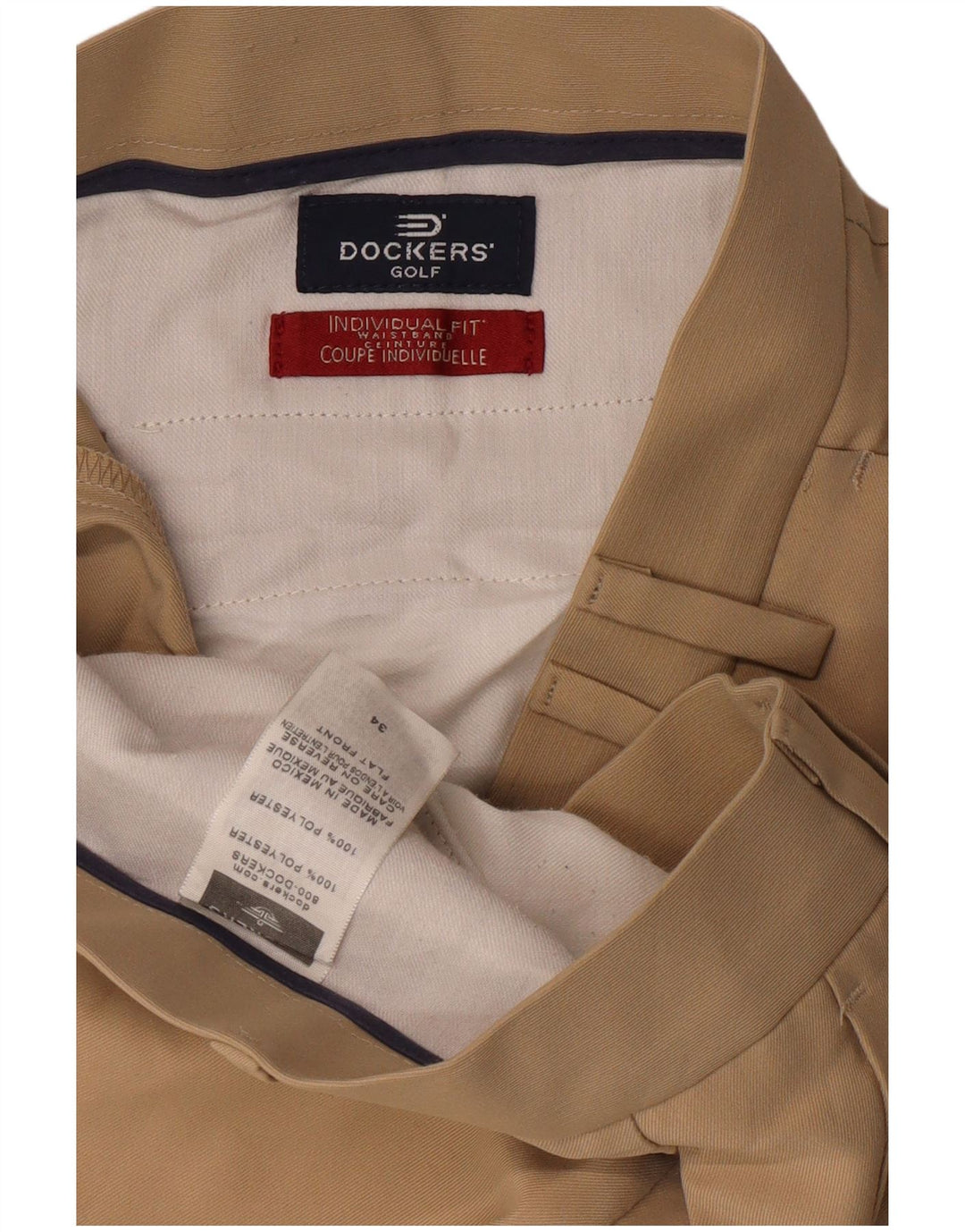 Dockers Herreshorts W34 Large Beige Polyester