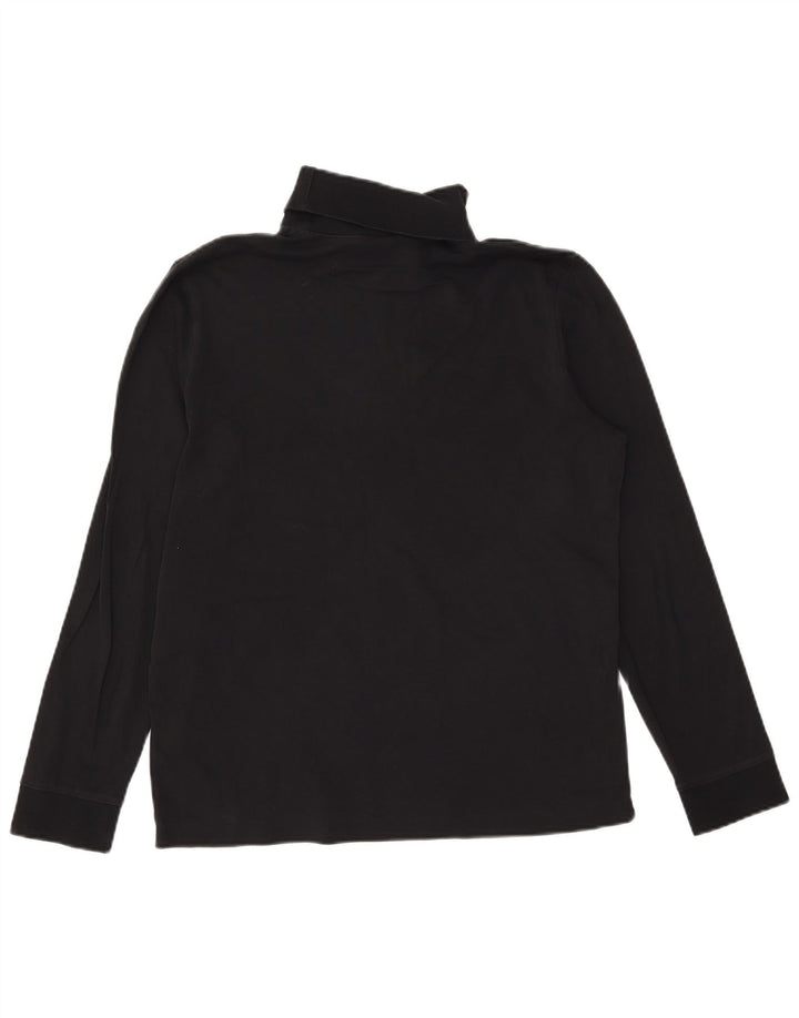 HUGO BOSS Herre Roll Neck Top Langærmet Medium Sort Bomuld