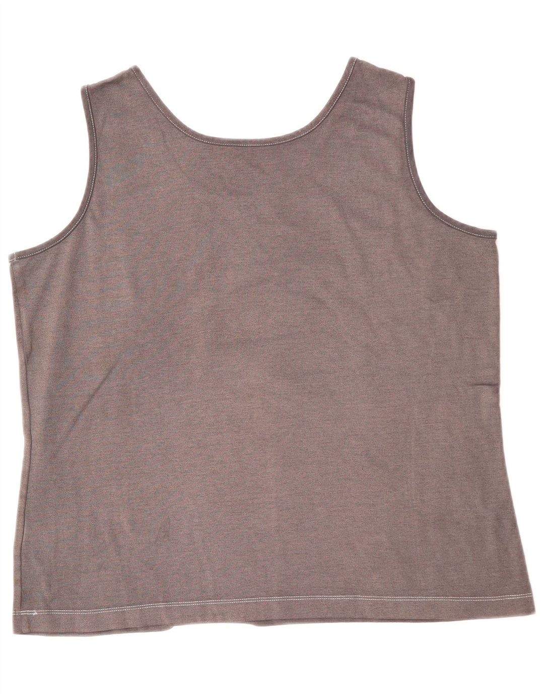LANDS END Dame Crop Vest Top UK 18 XL Grå Bomuld