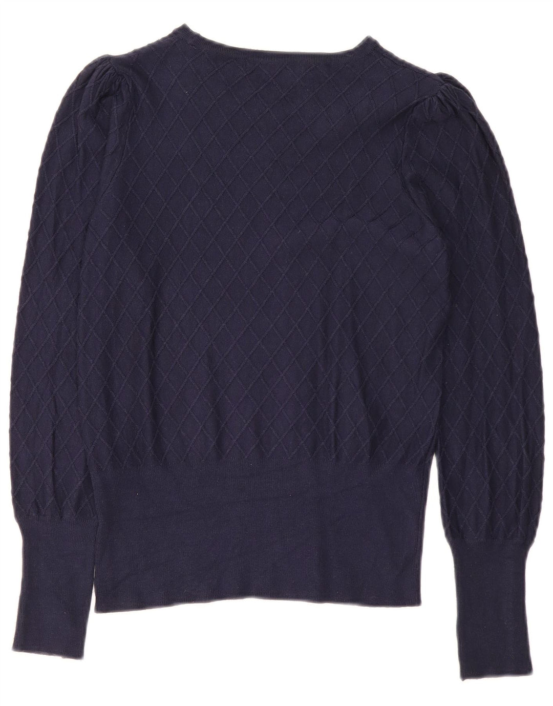 Marks & Spencer Dame Boat Neck Jumper Sweater UK 8 Small Navy Blue