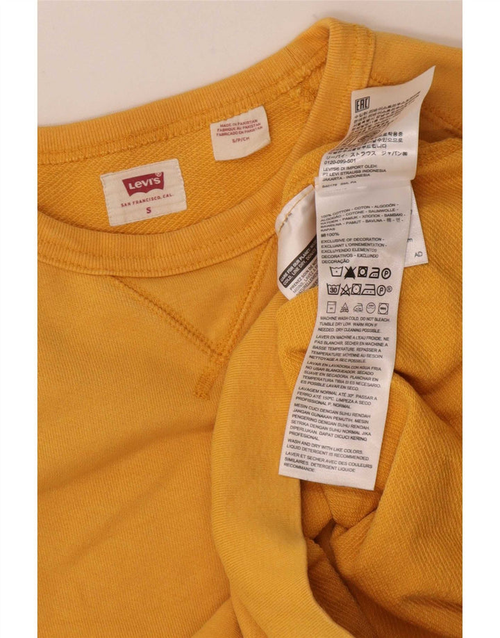 Levi's Sweatshirt-trøje til mænd, lille gul bomuld