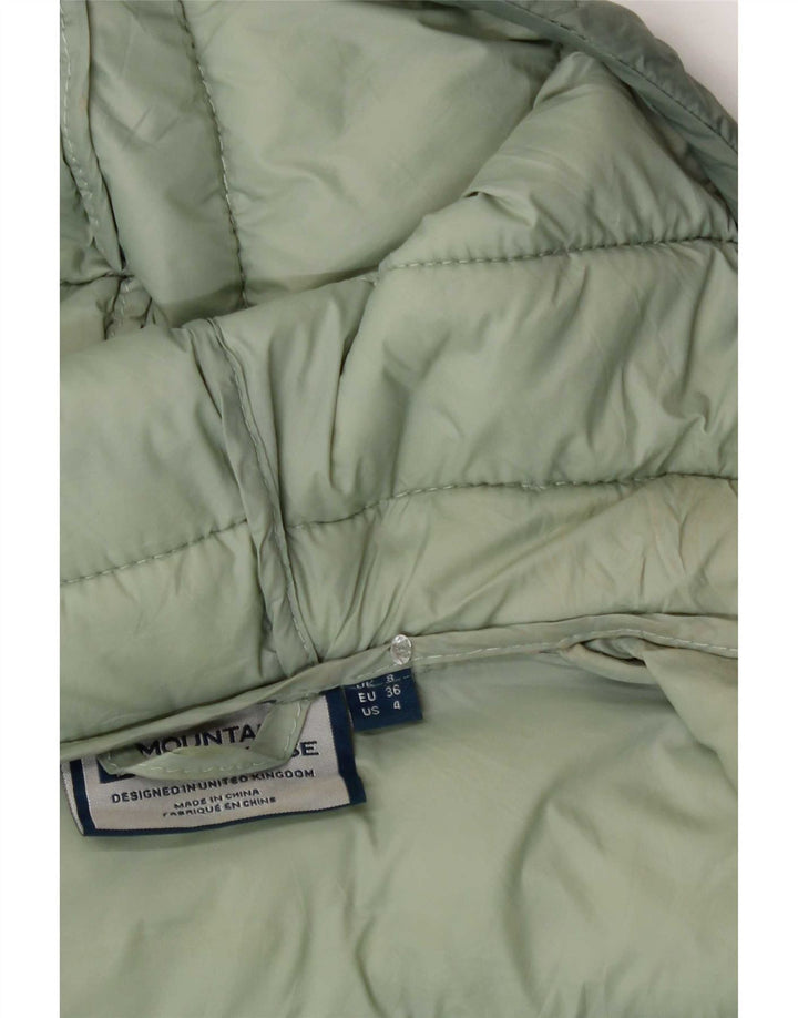 Mountain Warehouse Dame hætte polstret jakke UK 8 Small Green Polyester