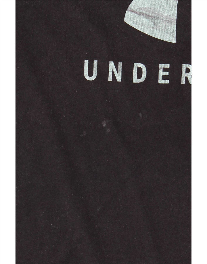 Under Armour Dame Grafisk T-Shirt Top UK 12 Medium Sort