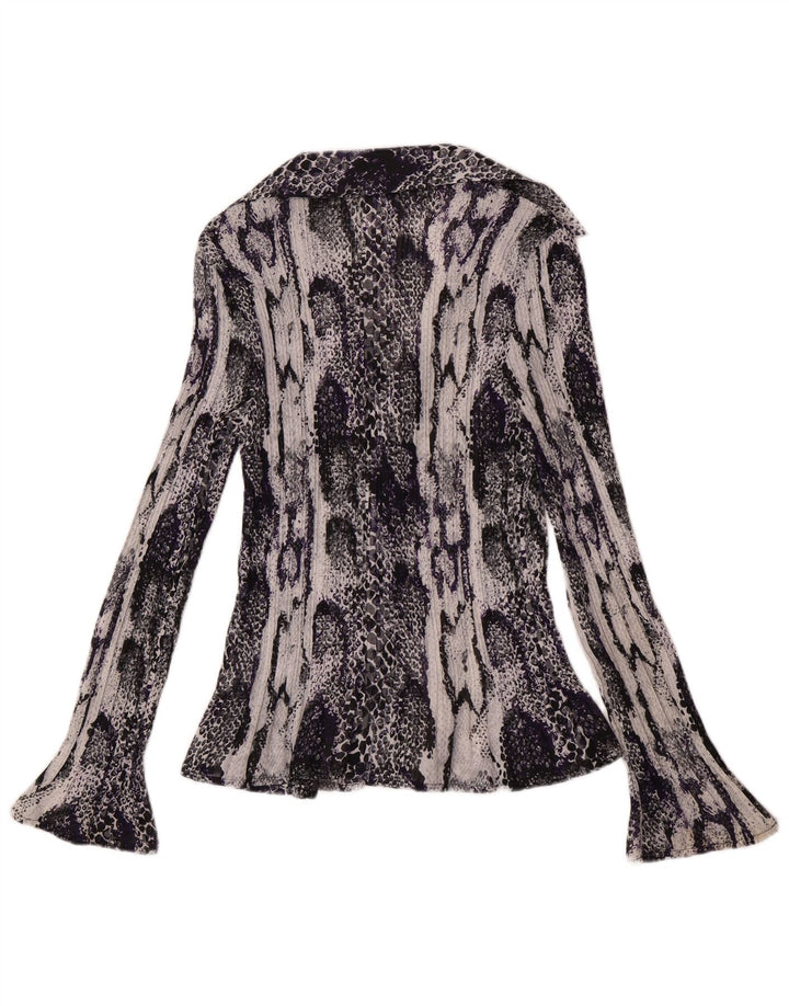Marks & Spencer Dame Langærmet Bluse Top UK 8 Lille Lilla