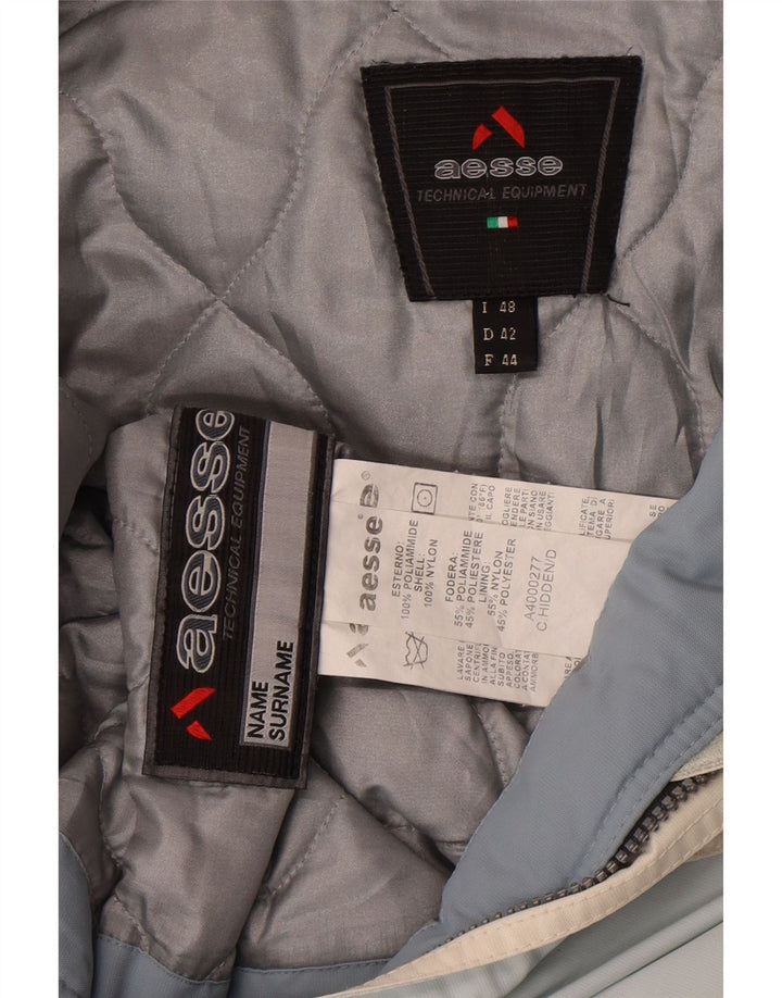 Aesse Dame Hætte Skijakke IT 48 XL Blå Colourblock Polyester