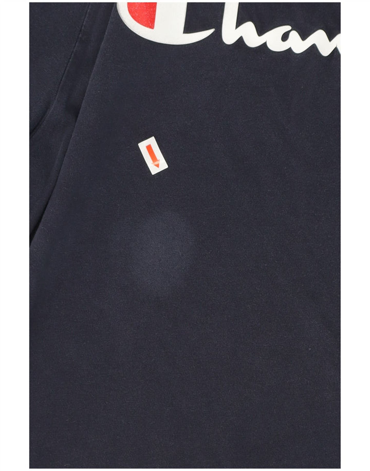 Champion Herre Grafisk T-Shirt Top Stor Marineblå