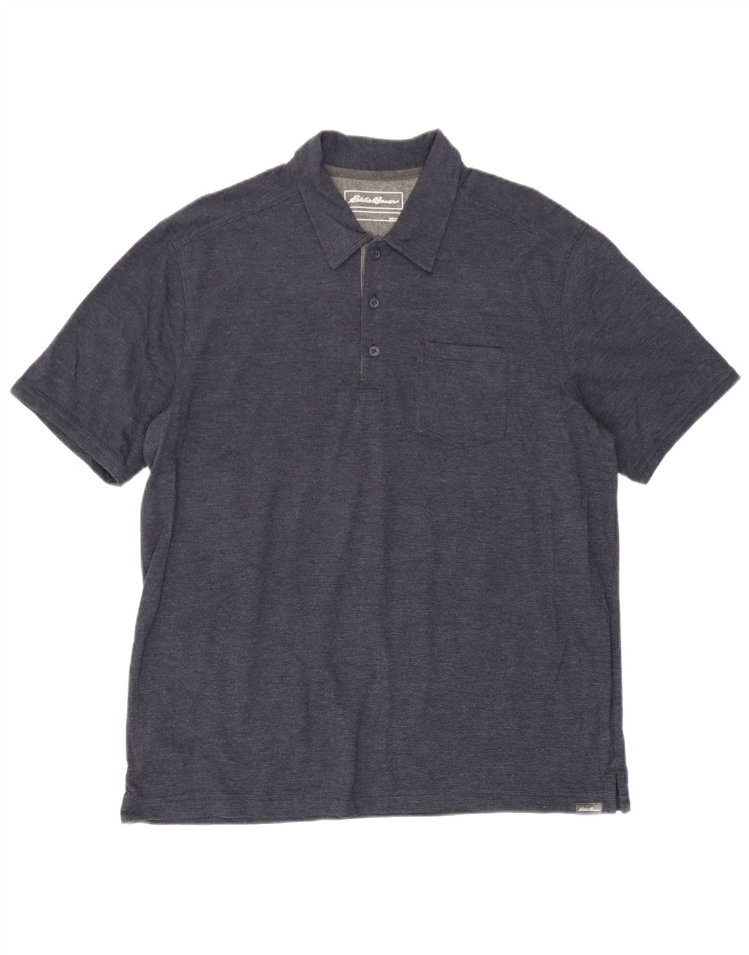 Eddie Bauer herre poloshirt Stor marineblå bomuld