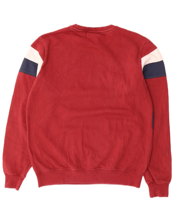 CHAMPION Drenge Sweatshirt Jumper 15-16 år 2XL Rød Colourblock Bomuld