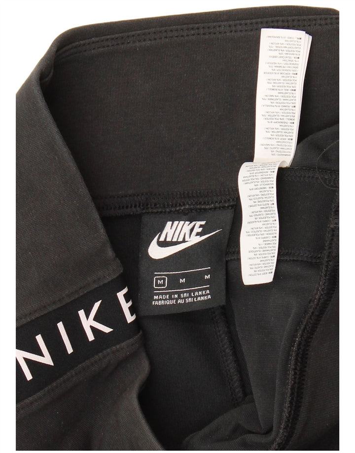 Nike grafiske sportsshorts til kvinder UK 12 Medium Sort bomuld