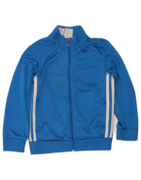 Adidas Drenge Træningsdragt Topjakke 5-6 År Blå Polyester