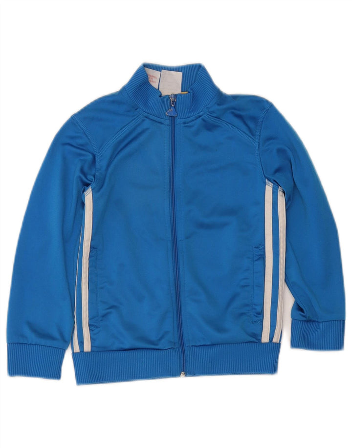 Adidas Drenge Træningsdragt Topjakke 5-6 År Blå Polyester