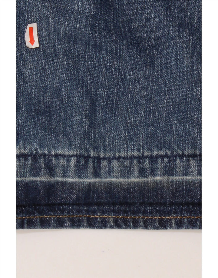 REPLAY Mens Straight Jeans W32 L32 Blue Cotton