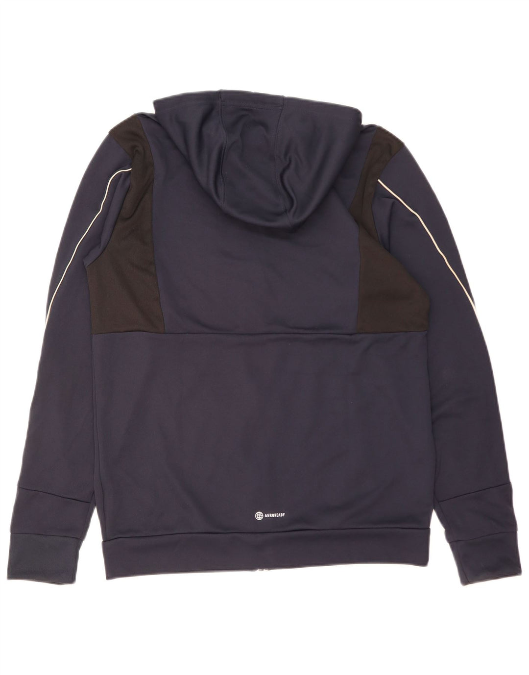 ADIDAS Aeroready hættetrøje med lynlås til mænd mellem marineblå polyester