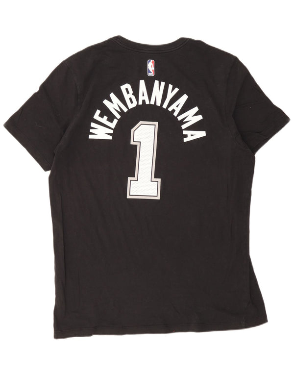 Nike Herre San Antonio Spurs Grafisk T-Shirt Top XL Sort Bomuld