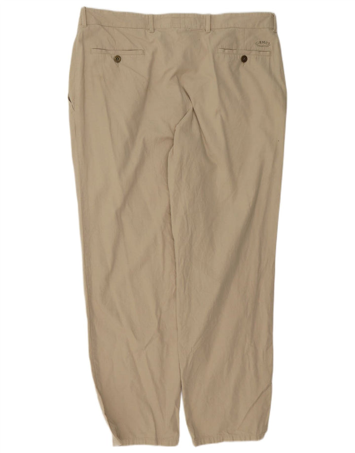 CAMEL ACTIVE Herre Pegged Suit Bukser W40 L30 Beige Bomuld