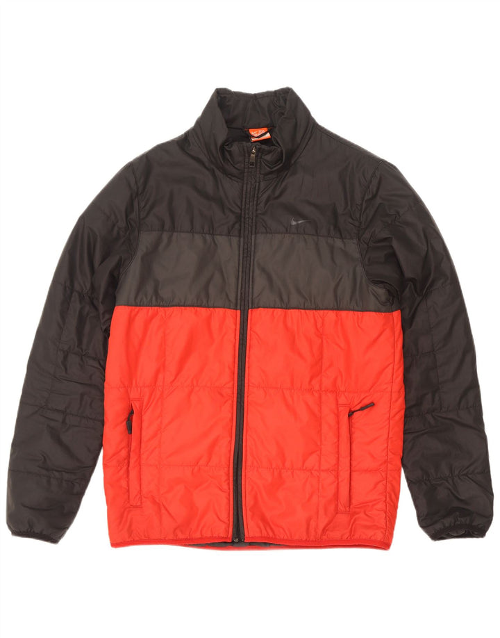 Nike Polstret jakke til mænd UK 36 Small Black Colourblock Polyester