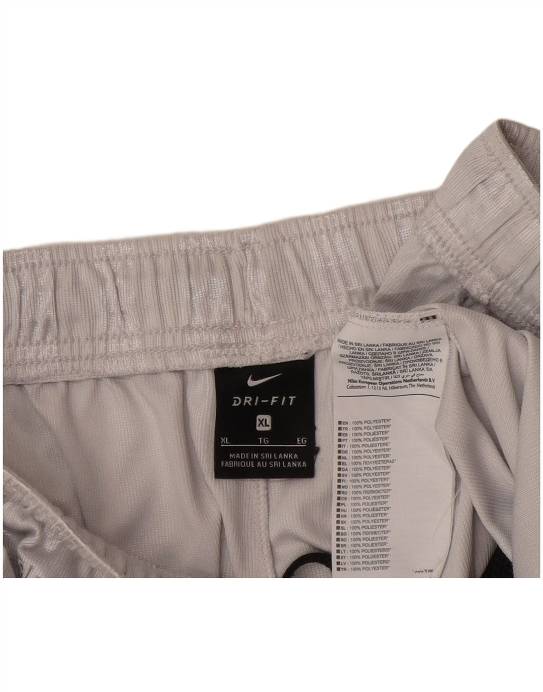 Nike Herre Dri Fit Sportshorts XL Gråstribet polyester