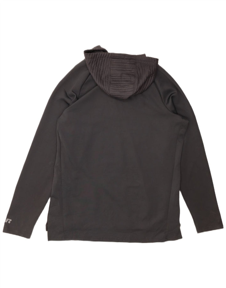 RUSSELL ATHLETIC Herre Dri-Power hættetrøje Jumper Medium Grey Pinstripe